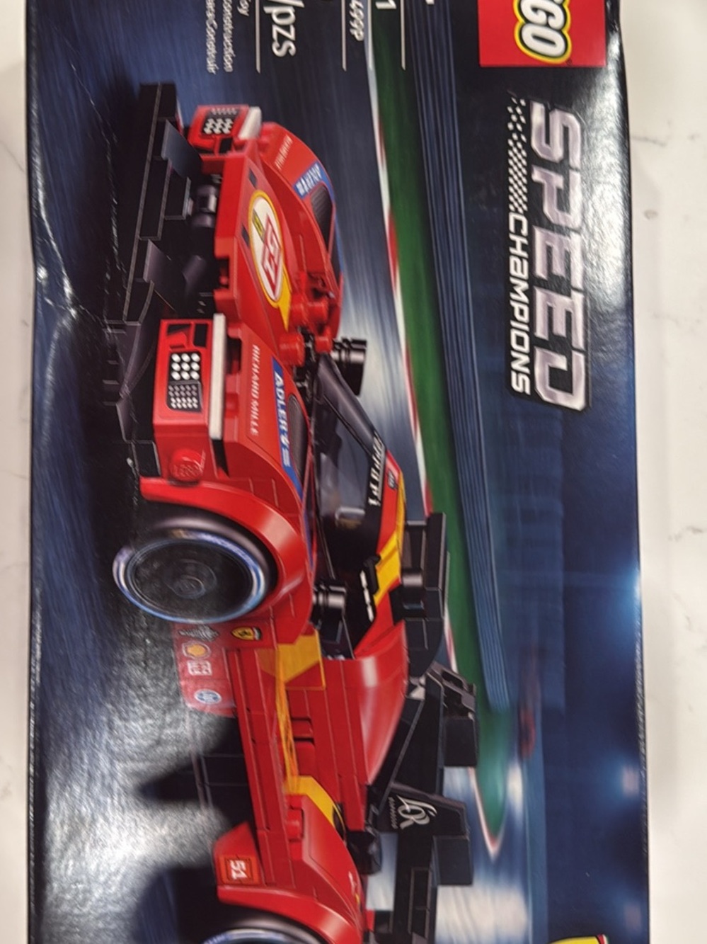 Lego Red and Yellow Race Car - Speed Champions